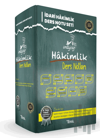 İmtiyaz İdari Hakimlik Ders Notları Seti