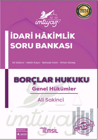 İmtiyaz İdari Hakimlik Soru Bankası Borçlar Hukuku Genel Hükümler