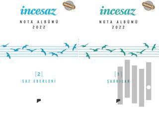 İncesaz Nota Albümü 2022 (1 - Şarkılar, 2 - Saz Eserleri) | Kitap Amba