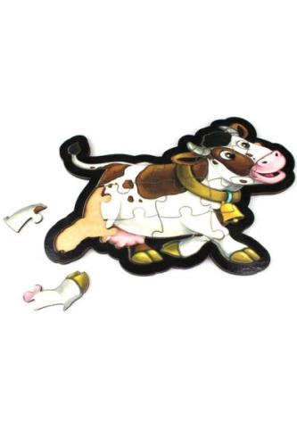 İnek Puzzle - Ahşap | Kitap Ambarı