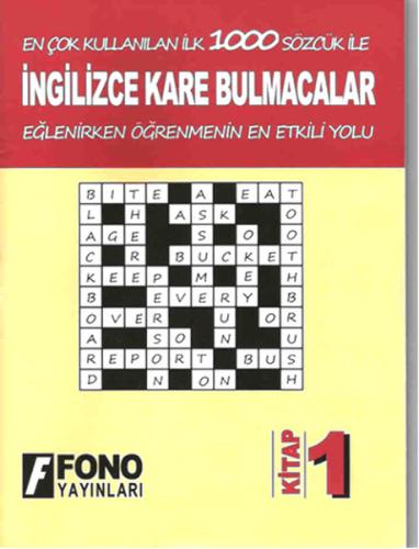 İngilizce Kare Bulmacalar - 1. Kitap | Kitap Ambarı
