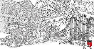 İstanbul Adalar Tuval Boyama - Boyanabilir Kanvas Tablo | Kitap Ambarı