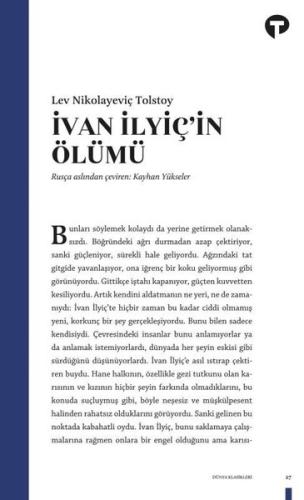 İvan İlyiç’in Ölümü | Kitap Ambarı