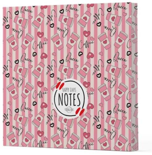 Kahve 8 - Çizgisiz Yan Boyamalı Defter | Kitap Ambarı