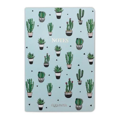 Kaktüs Mavi Notebook - Defter | Kitap Ambarı