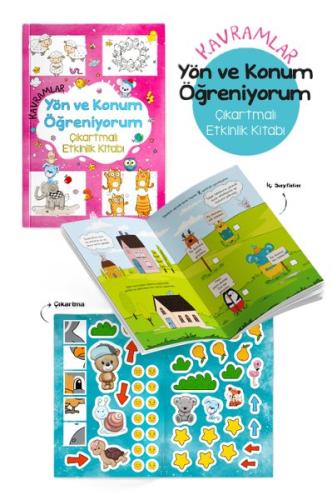 Kavramlar - Yön ve Konum Öğreniyorum Çıkartmalı Etkinlik Kitabı 3 + Yaş