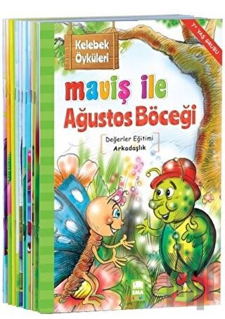 Kelebek Öyküleri - Maviş ile Ağustos Böceği - 10 Kitap Takım | Kitap A