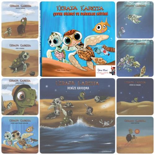 Kerata Karetta - Çevre Bilinci ve Değerler Eğitimi Seti - 2 Kitap Takı