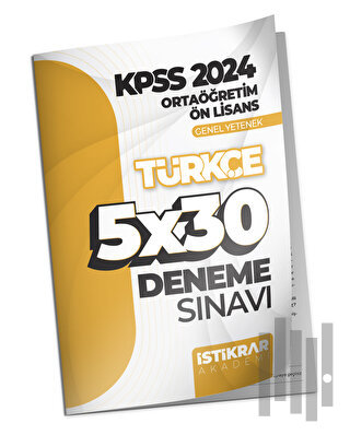 KPSS 2024 Ortaöğretim-Ön Lisans Genel Yetenek Türkçe 5x30 Deneme Sınavı