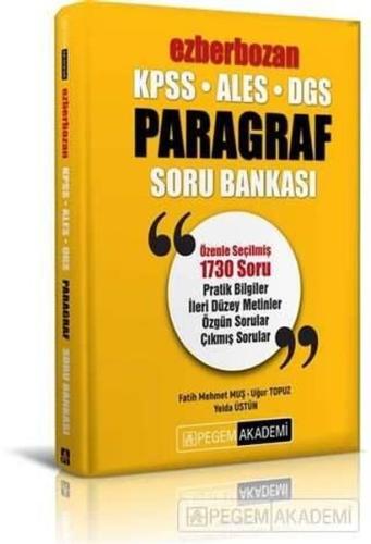 KPSS ALES DGS Ezberbozan Paragraf Soru Bankası