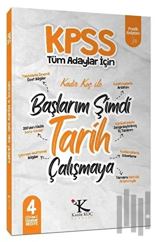 KPSS Başlarım Şimdi Tarih Çalışmaya Ders Notları | Kitap Ambarı