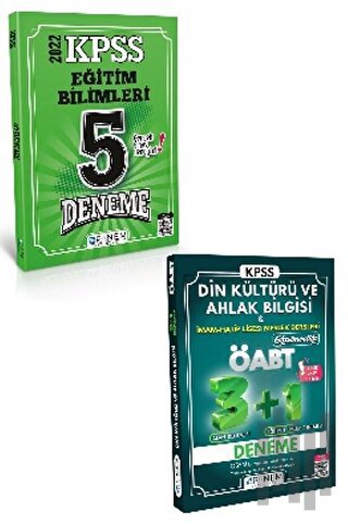KPSS Eğitim Bilimleri 5 Deneme +ÖABT Din Kültürü ve Ahlak Bilgisi 3+1 Deneme