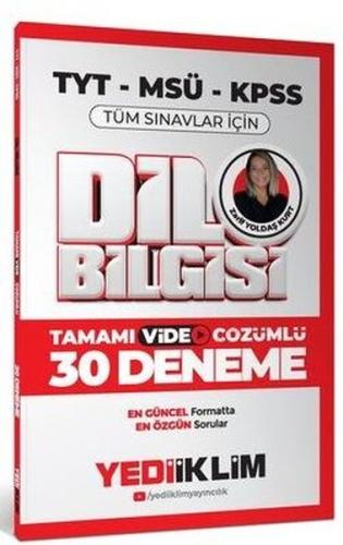 KPSS MSÜ TYT Dil Bilgisi Tamamı Video Çözümlü Tüm Sınavlar için 30 Den