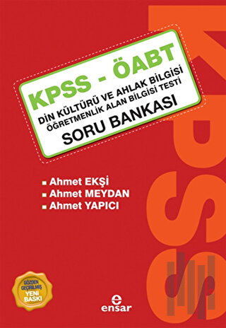 KPSS - ÖABT Din Kültürü ve Ahlak Bilgisi Öğretmenlik Alan Bilgisi Testi Soru Bankası
