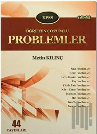 KPSS Öğreten Çözümlü Problemler