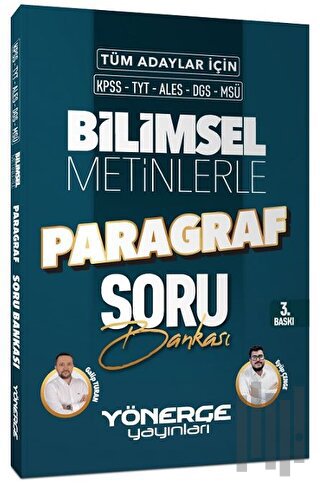 KPSS TYT ALES DGS MSÜ Bilimsel Metinlerle Paragraf Soru Bankası