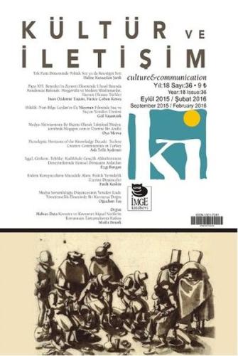 Kültür ve İletişim (Eylül 2015 - Şubat 2016) Sayı:36 | Kitap Ambarı