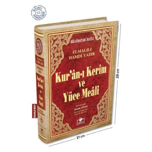 Kuranı Kerim ve Yüce Meali Bilgisayar Hatlı Rahle Boy | Kitap Ambarı