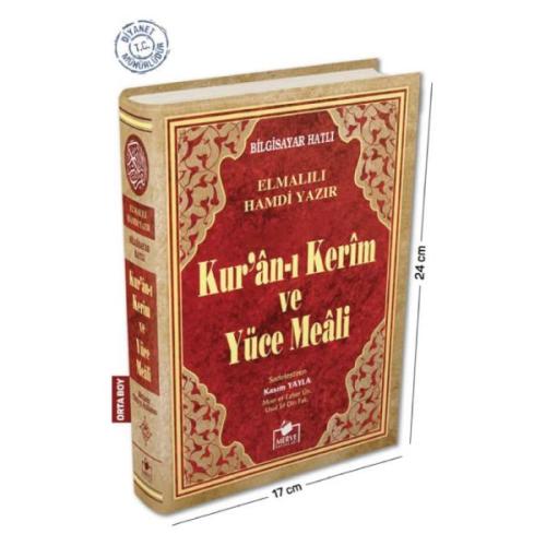 Kuranı Kerim ve Yüce Meali Orta Boy Bilgisayar Hatlı | Kitap Ambarı