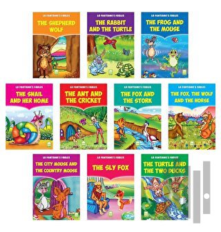 La Fontaine Fables-İngilizce Hikayeler Seti-10 Kitap Takım | Kitap Amb