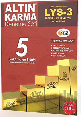 LYS 3 Türk Dili ve Edebiyatı Coğrafya 1 - 5 Farklı Yayın 5 Deneme