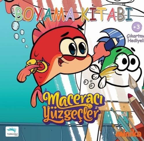 Maceracı Yüzgeçler-Boyama Kitabı (Ciltli)