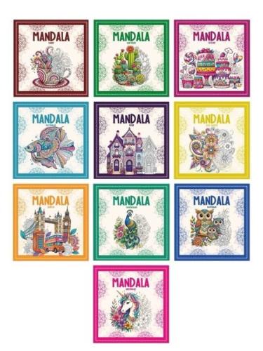 Mandala Boyama Seti - 10 Kitap Takım | Kitap Ambarı