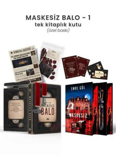 Maskesiz Balo 1- Tek Kitaplık Kutu - Yan Boyamalı (Ciltli) | Kitap Amb