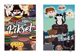 Mavi Geve Kedisi 2 Kitaplık Set