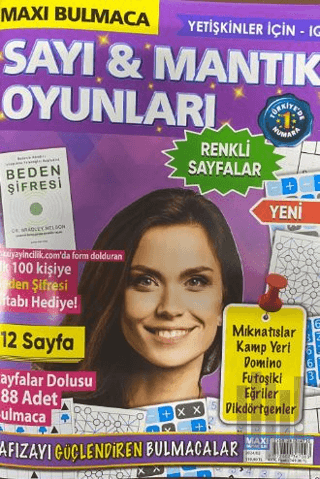 Maxi Bulmaca Sayı & Mantık Oyunları 2024 - 02