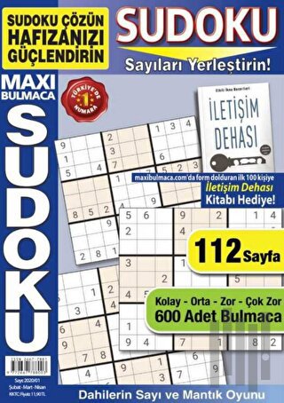 Maxi Bulmaca Sudoku 1 | Kitap Ambarı