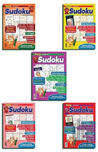 Maxi Gong Sudoku 5'li Set | Kitap Ambarı