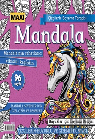 Maxi Mandala Çizgilerle Boyama Terapisi 10 | Kitap Ambarı