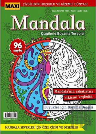 Maxi Mandala Çizgilerle Boyama Terapisi 2 | Kitap Ambarı