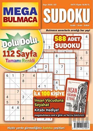 Maxi Mega Sudoku Bulmaca 2 | Kitap Ambarı