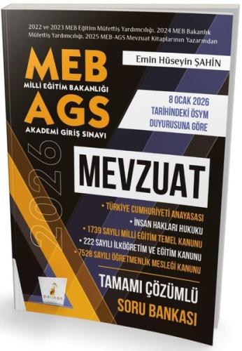 MEB - AGS Hazırlık Mevzuat Tamamı Çözümlü Soru Bankası | Kitap Ambarı