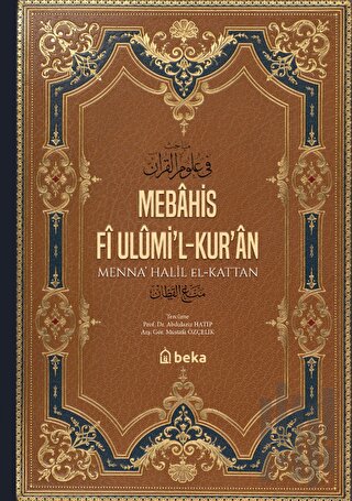 Mebahis Fî Ulümi’l-Kur’an