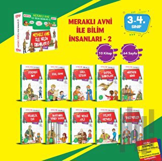 Meraklı Avni ile Bilim İnsanları Serisi - 2 (10 Kitap - Etkinlik Testi