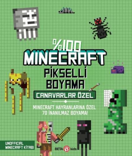 Minecraft Pikselli Boyama - Canavarlar Özel | Kitap Ambarı