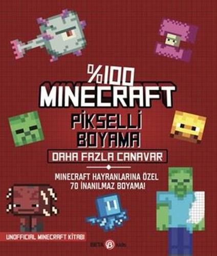 Minecraft Pikselli Boyama - Daha Fazla Canavar | Kitap Ambarı