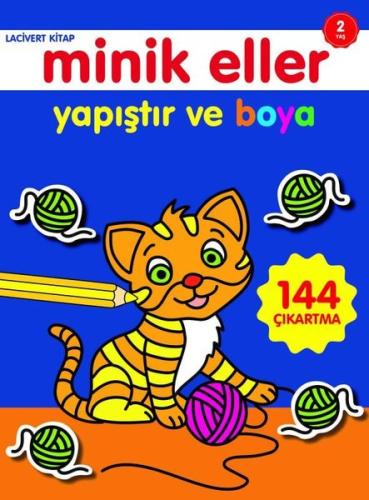 Minik Eller Yapıştır Ve Boya - Lacivert Kitap | Kitap Ambarı