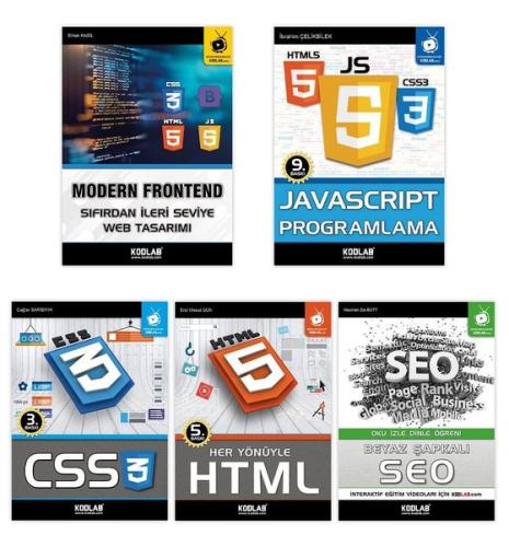 Modern Web Tasarım Seti 2 (5 Kitap Takım) | Kitap Ambarı
