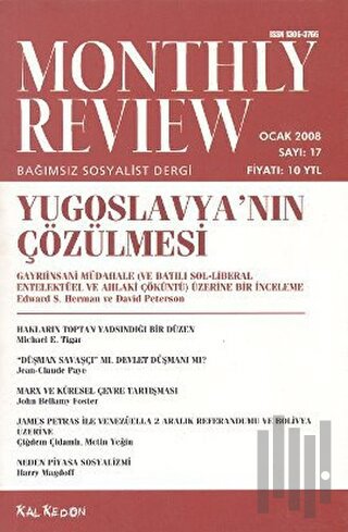 Monthly Review Bağımsız Sosyalist Dergi Sayı: 17 / Ocak 2008 | Kitap A