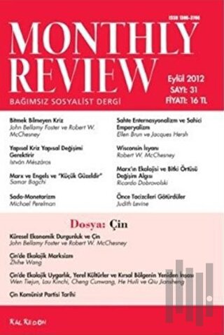 Monthly Review Bağımsız Sosyalist Dergi Sayı: 31 / Eylül 2012 | Kitap 