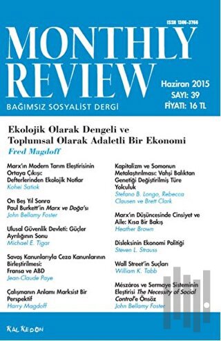 Monthly Review Bağımsız Sosyalist Dergi Sayı: 39 / Haziran 2015 | Kita