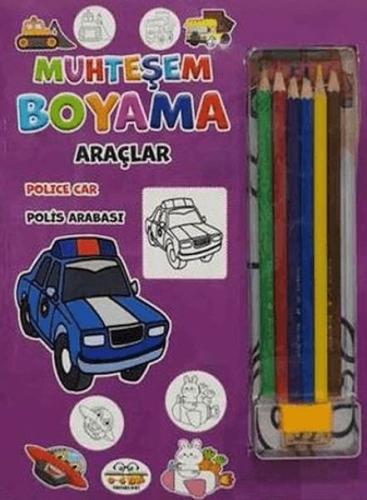 Muhteşem Boyama - Araçlar + 6lı Boya Kalemi | Kitap Ambarı