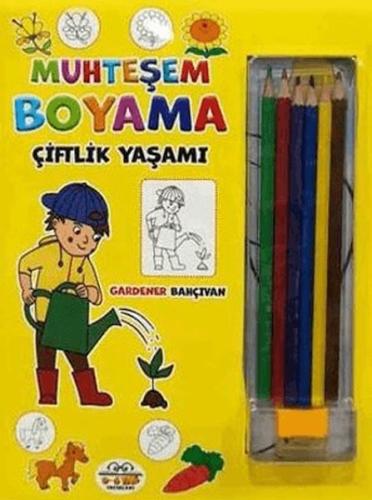 Muhteşem Boyama - Çiftlik Yaşamı + 6lı Boya Kalemi | Kitap Ambarı