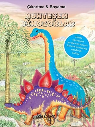 Muhteşem Dinozorlar : Çıkartma ve Boyama | Kitap Ambarı