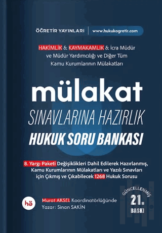 Mülakat Sınavlarına Hazırlık Hukuk Soru Bankası