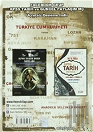 Murat Çınar Kitapları Serisi - 4 : 2015 Deşifre KPSS Tarih Soru Bankas